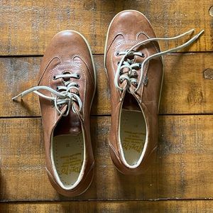 FIDELIO CAMEL LACE SHOES